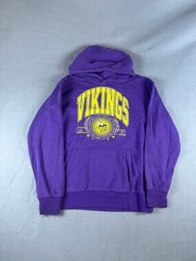 Minnesota Vikings Hoodie Mens M Purple Ultra Game Fleece NFL Football Game Day